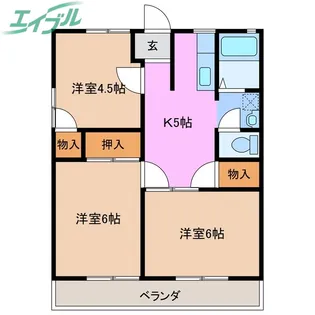 BAYCOURT C棟【2階】の間取り