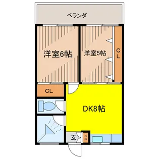 メープル【3階】の間取り