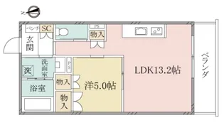 (シニア限定)ヘーベルヴィレッジ江古田の森~ジョワ ルミエール~【1階】の間取り