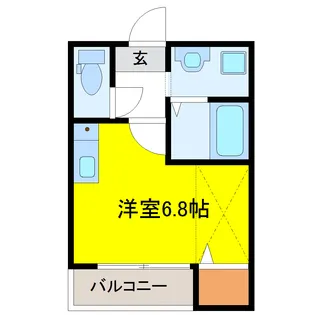 ラ・プチット・メゾン五橋【2階】の間取り