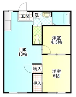フォーブル酒匂C【1階】の間取り