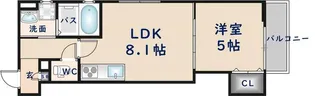 クリエオーレ瓜破【3階】の間取り