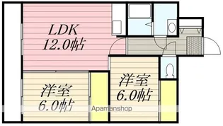 クレステージ田家【2階】の間取り