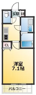 グランエクラ加島2【1階】の間取り