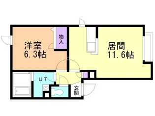 シャーメゾンハーバーシティ【1階】の間取り
