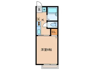 シティハイム佐江戸【2階】の間取り