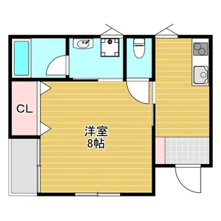 姫島長屋【1階】の間取り