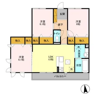グレイスヒル【1階】の間取り