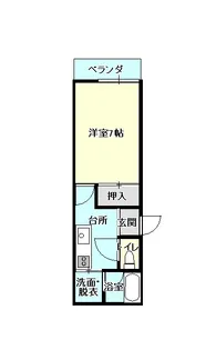 パークハウス子安【1階】の間取り