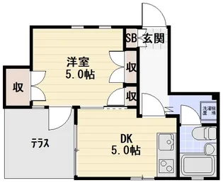 KOKO清晋【1階】の間取り