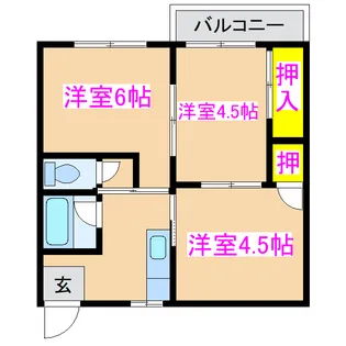 ALBA A棟【1階】の間取り