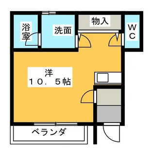 セレッソ印田【1階】の間取り