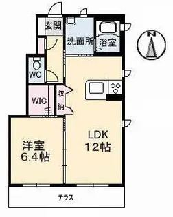ヴェル・サワー A棟【1階】の間取り