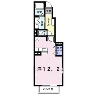 スイートピーA【1階】の間取り