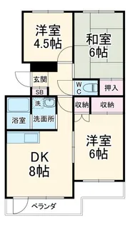 サンライフ75【3階】の間取り