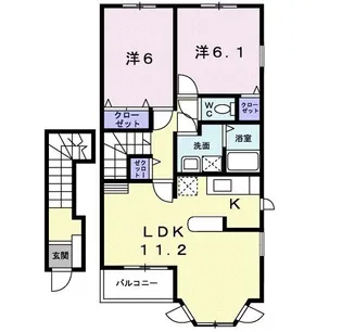ダイアナヒル【2階】の間取り