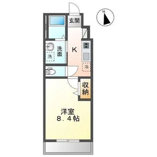 フォルテューヌA【2階】の間取り