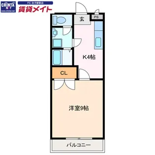 ウッドンビレッジIII【3階】の間取り