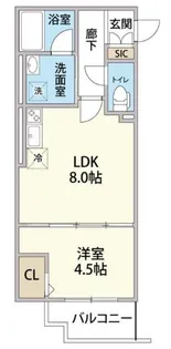Tre Court Kitasenju【3階】の間取り