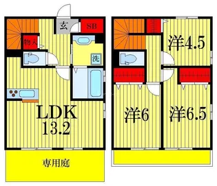 ラルジュ・ヴィオーラS棟の間取り