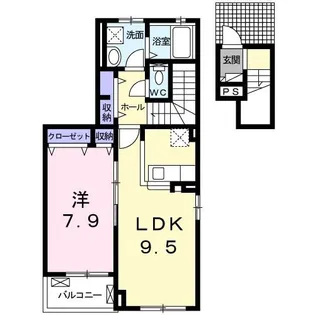 フォレスト ソレイユIV【2階】の間取り