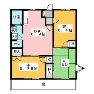 パークタウン平島 C棟【1階】の間取り