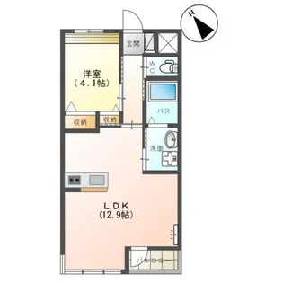 ラ コリーヌ【1階】の間取り