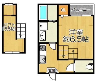 IMPERIAL RESIDENCE 塚本【2階】の間取り
