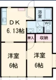 グリーンハイツC【1階】の間取り