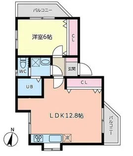 ハイライフ石上【2階】の間取り