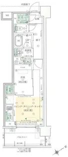 イニシア横浜天王町【7階】の間取り
