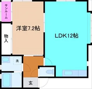 フェアリハイツ【1階】の間取り