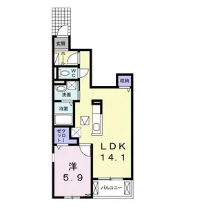 アフェクト スクエア【1階】の間取り