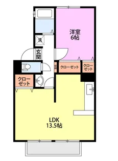 クオリティ加賀AB【2階】の間取り