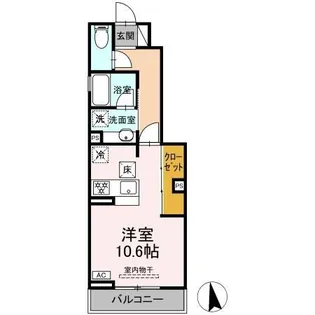 トゥトゥ ドミール【1階】の間取り