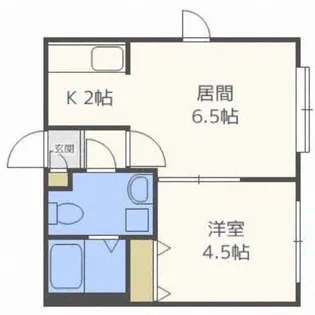 コートブランシェ発寒【2階】の間取り