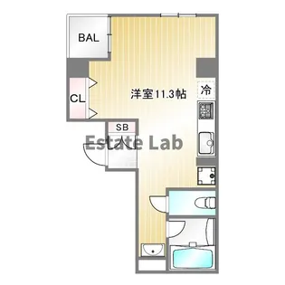 スタイヘン神戸【4階】の間取り