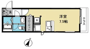 ラ・ノーブレ勝田台【2階】の間取り