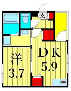 イルソーレ金町【3階】の間取り