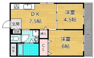 アクロポリス有馬【6階】の間取り