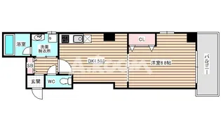 アパートメント玉川【1階】の間取り
