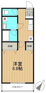サンコートアクシス【2階】の間取り