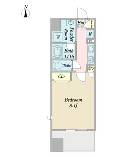 フラッツ荒川【5階】の間取り