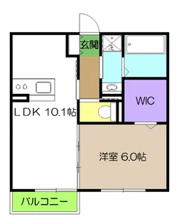 ホープ A棟【1階】の間取り
