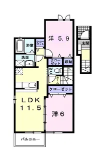 クレセール・S I【2階】の間取り