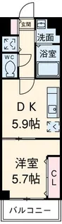 デュオフィール守山【6階】の間取り