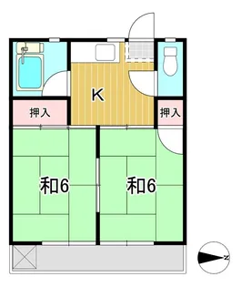 関アパート【2階】の間取り