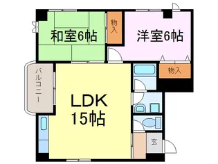 ホシノレジデンスB【3階】の間取り