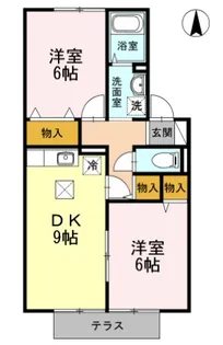 メゾンHAYAKAWA(はやかわ)【1階】の間取り