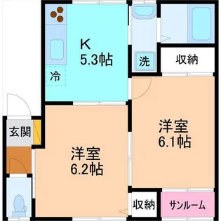 シャモニ【1階】の間取り